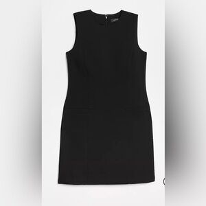LOFT Versa Crepe, Boat Neck, Sleeveless Black Dress Size 16